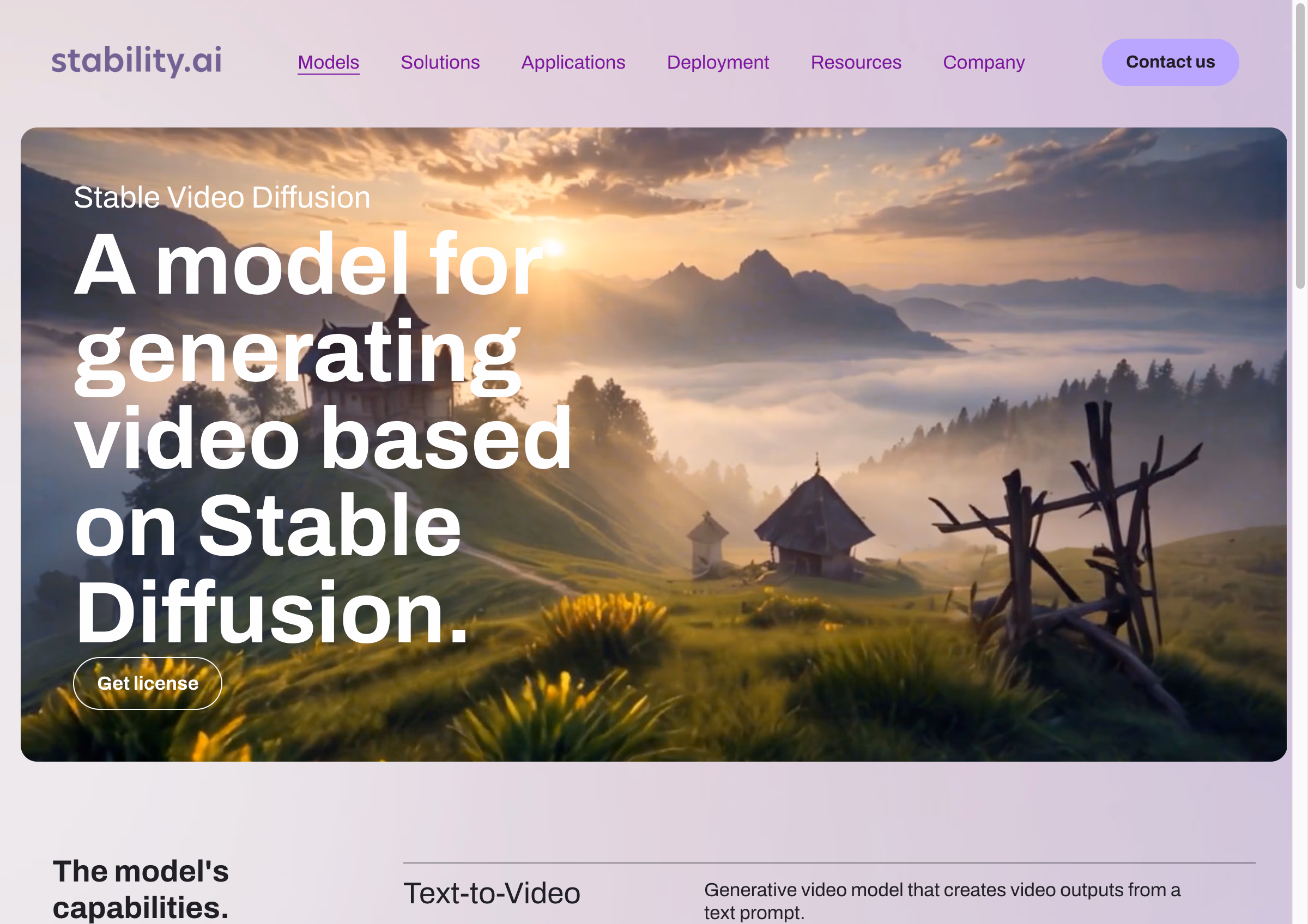 Stable Video Diffusion visual from the best unrestricted video generator source page