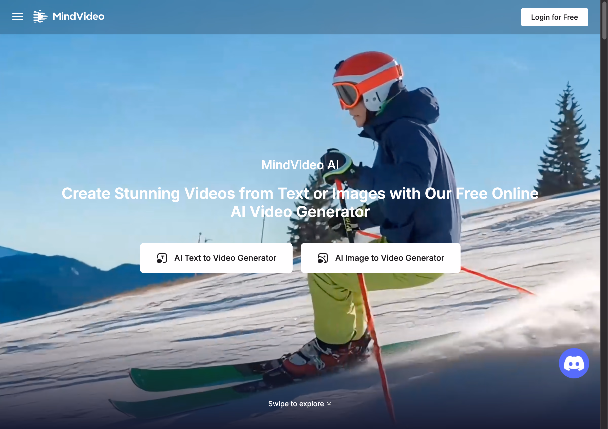 MindVideo homepage cover from the fallback source page