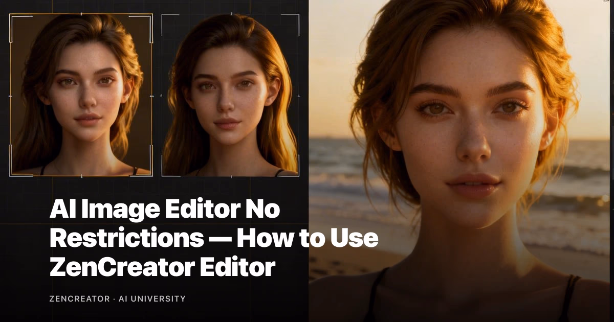 AI image editor no restrictions visual from the source page